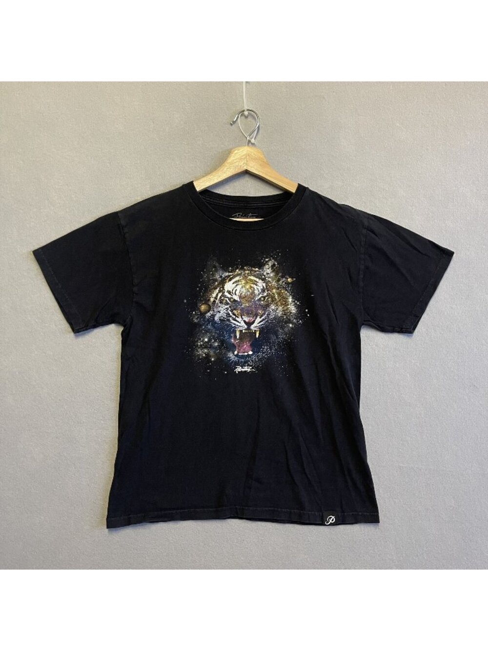 Primitive Black Graphic Tiger T-Shirt Size L